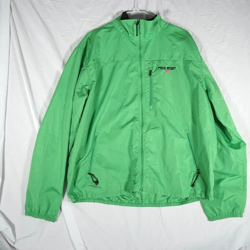 Polo Sport Ralph Lauren Jacket Green Full Zip Vintage XL